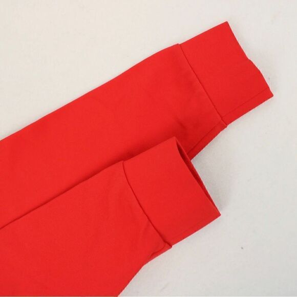 Gizia Sport M2C017 Hooded Athletic Blouse With Mesh Shoulders In Red - Women's 4 - Picture 4 of 15